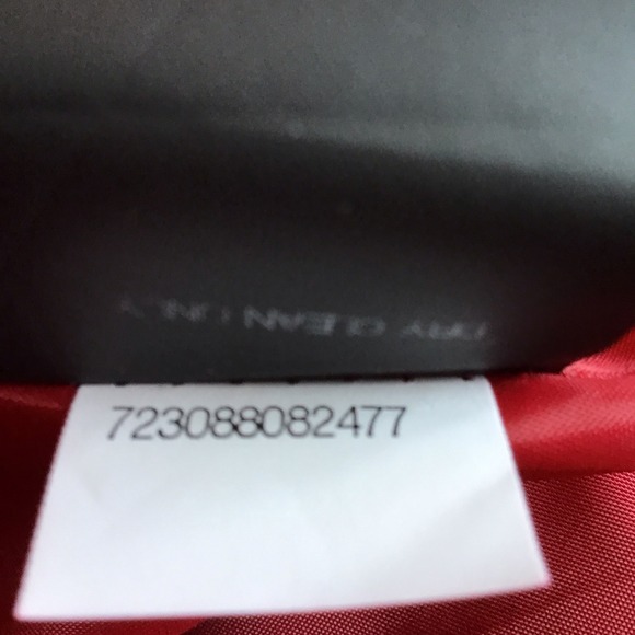 London Fog Wool Blend Single Breasted Lined Pea Coat Winter Red Women XL - Picture 10 of 12